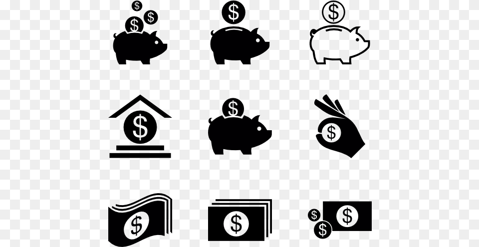 Save Money Icon Saving Icons, Lighting, Silhouette Free Png Download