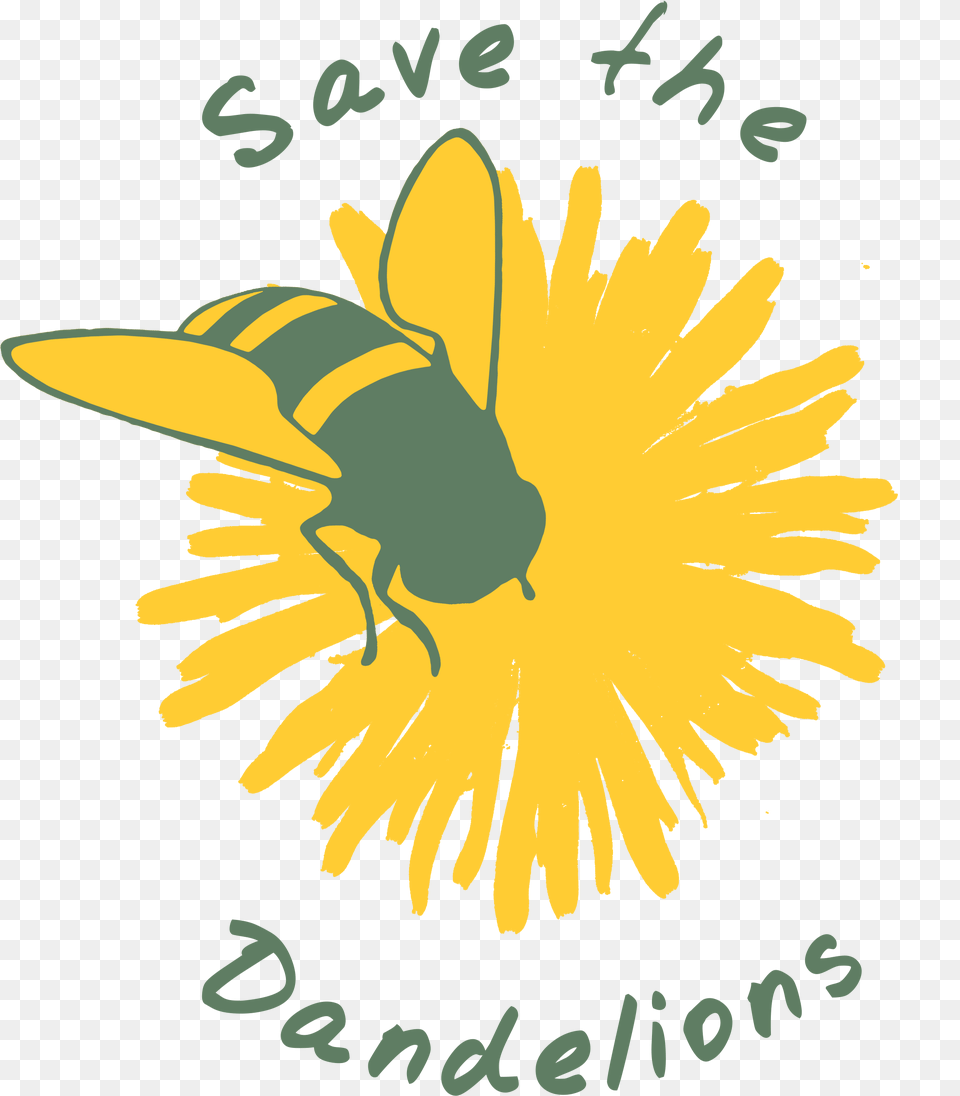 Save The Dandelions Logo Final Color Mom39s Organic Market, Animal, Bee, Flower, Honey Bee Free Png