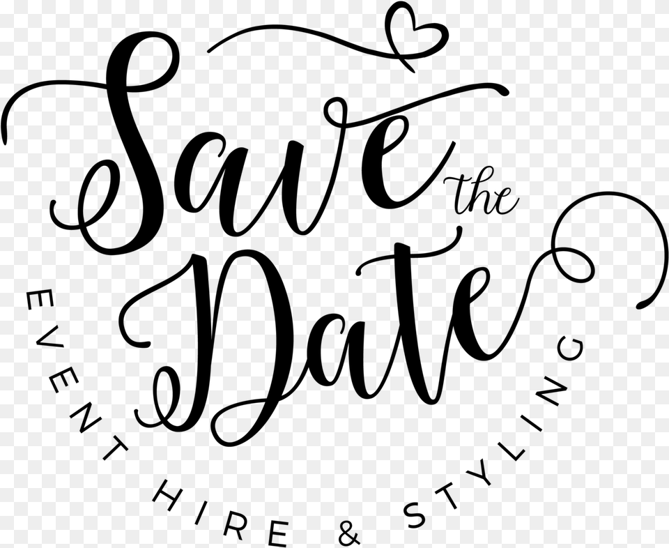 Save The Date, Gray Png