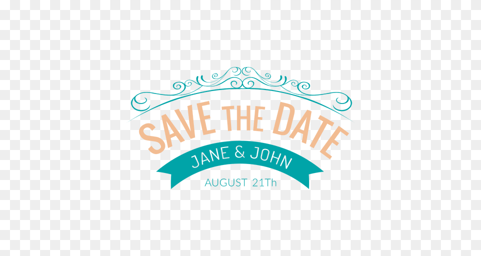 Save The Date Emblem, Logo Png