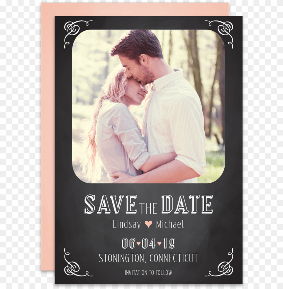 Save The Date Picture Frame, Advertisement, Poster, Adult, Portrait Png Image