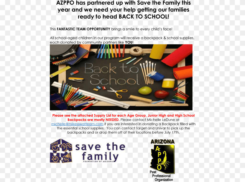 Save The Family Back To School Supply Drive Save The Family, Scissors Free Png