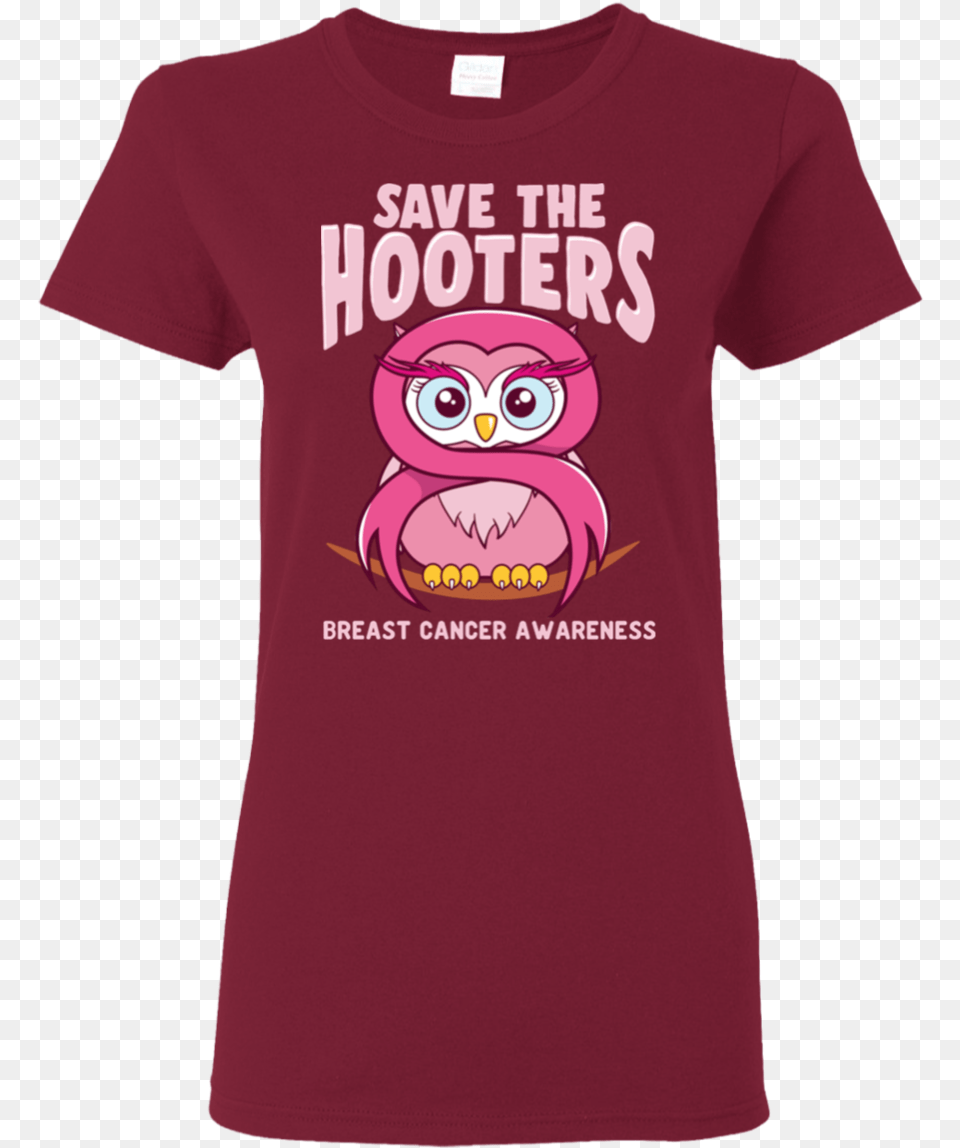 Save The Hooters Breast Cancer T Shirt Grateful Dead Mama Bear Shirt, Clothing, T-shirt, Maroon, Animal Png Image