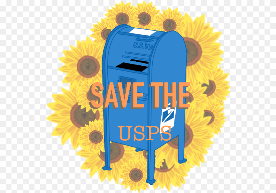 Save The Usps Sticker Sunflowers, Flower, Mailbox, Plant, Sunflower Free Transparent Png