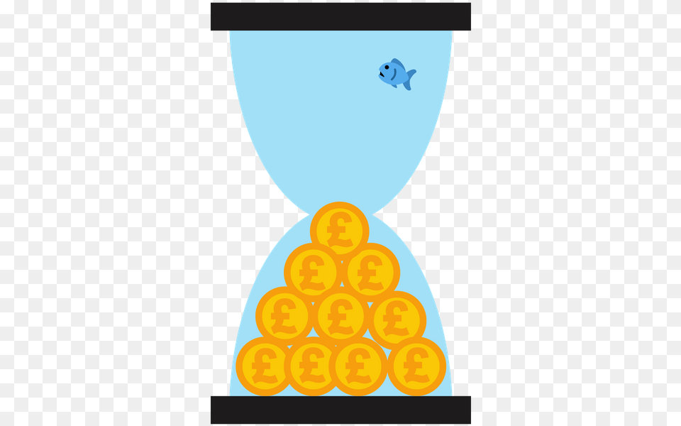 Save Time And Money Illustration, Animal, Fish, Sea Life, Hourglass Png