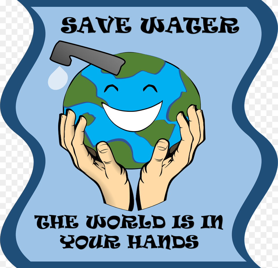 Save Water Poster Easy, Advertisement, Baby, Person, Face Free Png Download