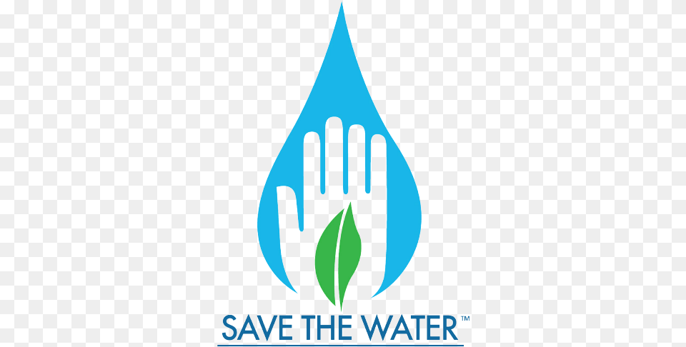 Save Water Transparent Images All Save Water Logo, Plant, Leaf, Cutlery, Fork Free Png Download