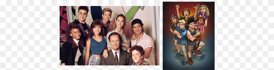 Saved By The Bell Cartoon And Crew Saved By The Bell The Complete Series Dvd, Person, Art, People, Collage Free Png