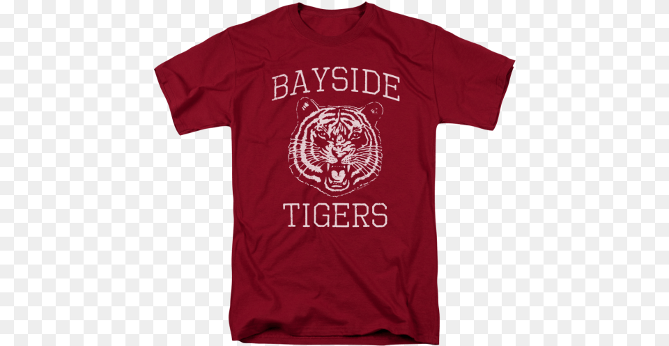 Saved By The Bell Go Tiger Mens Tee Shirt Bayside Tigers, Clothing, T-shirt, Animal, Bear Free Png