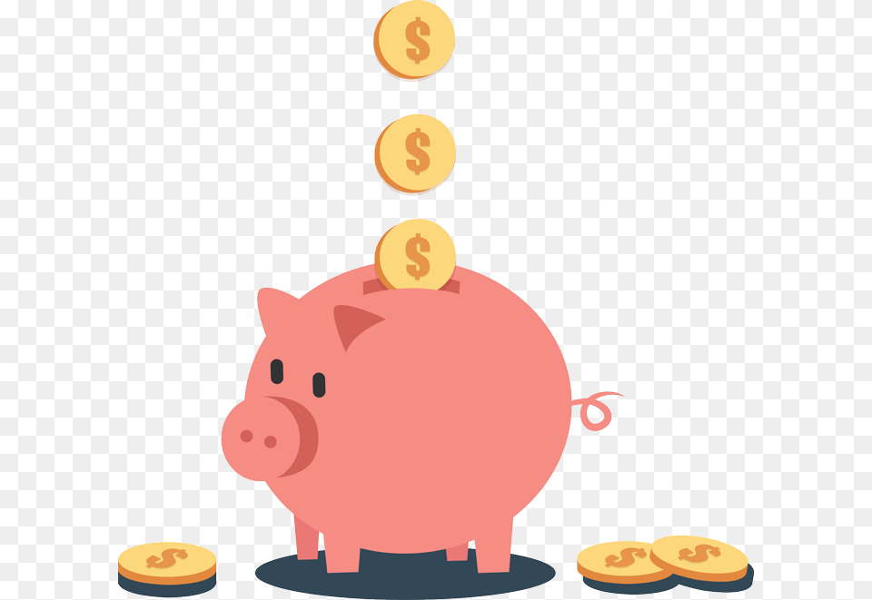 Saving Money, Piggy Bank, Animal, Mammal, Pig Free Png