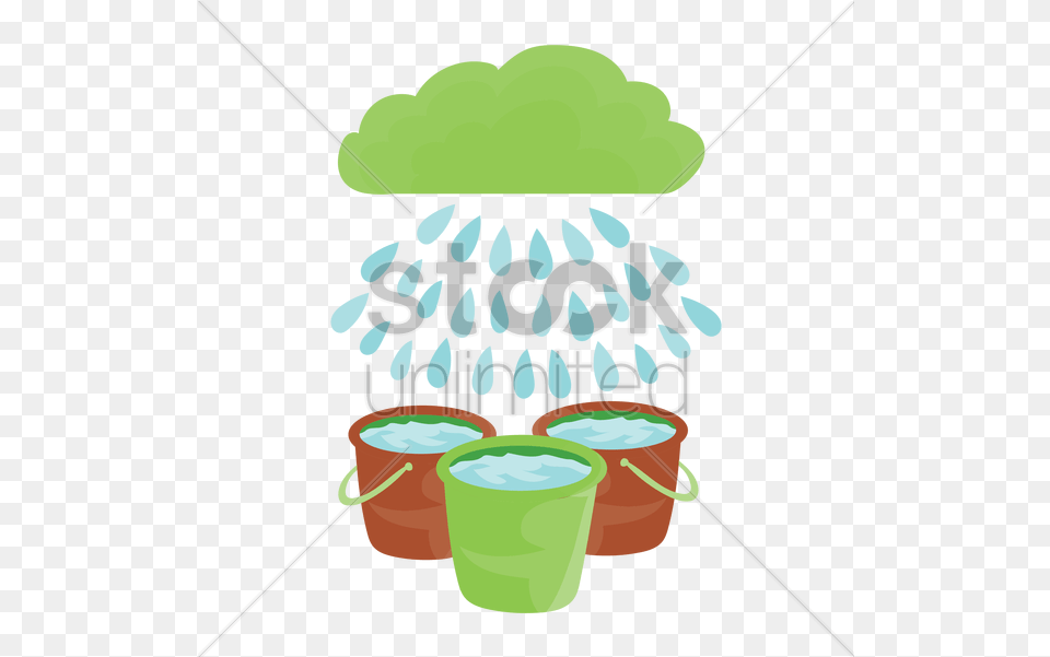 Saving Of Rain Water Vector Clipart Bucket Rain Water Bucket Cartoon, Dynamite, Weapon Free Png Download