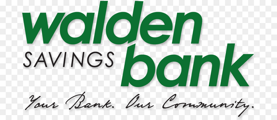 Savings Bank Walden Savings Bank Logo, Green, Text Free Png Download