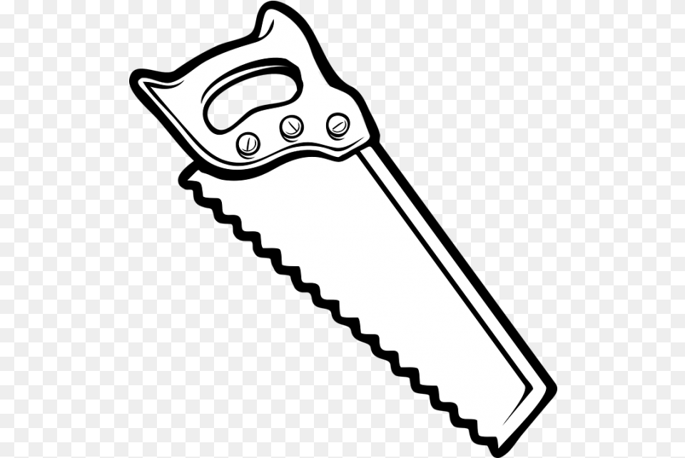 Saw Tool Carpentry Free Vector Graphic Saw Black And White, Device, Handsaw Png