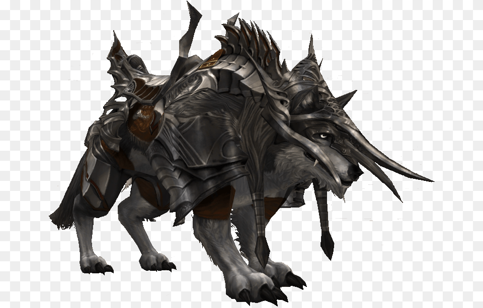 Sawa The Huntress Dire Wolf In Armor, Animal, Dinosaur, Reptile, Dragon Png