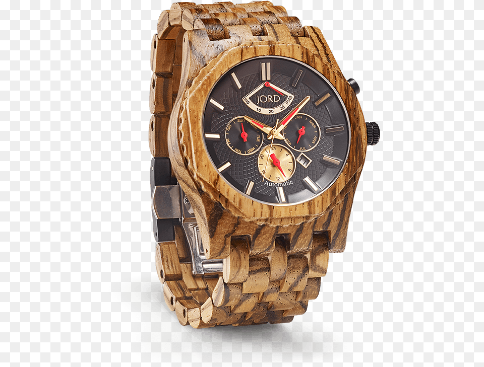 Sawyer Sawyer Zebrawood Amp Obsidian Automatic Wood, Arm, Body Part, Person, Wristwatch Free Transparent Png