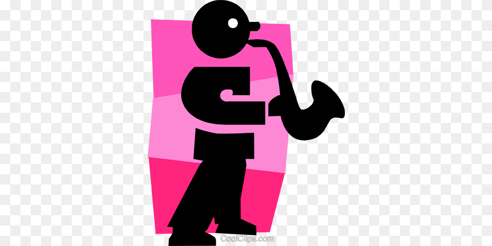 Sax Player Royalty Vector Clip Art Illustration, Smoke Pipe Free Png Download