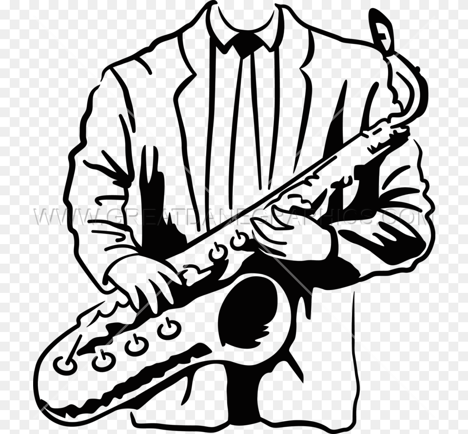 Sax Suit Production Ready Artwork For T Shirt Printing, Musical Instrument, Saxophone, Adult, Male Png Image