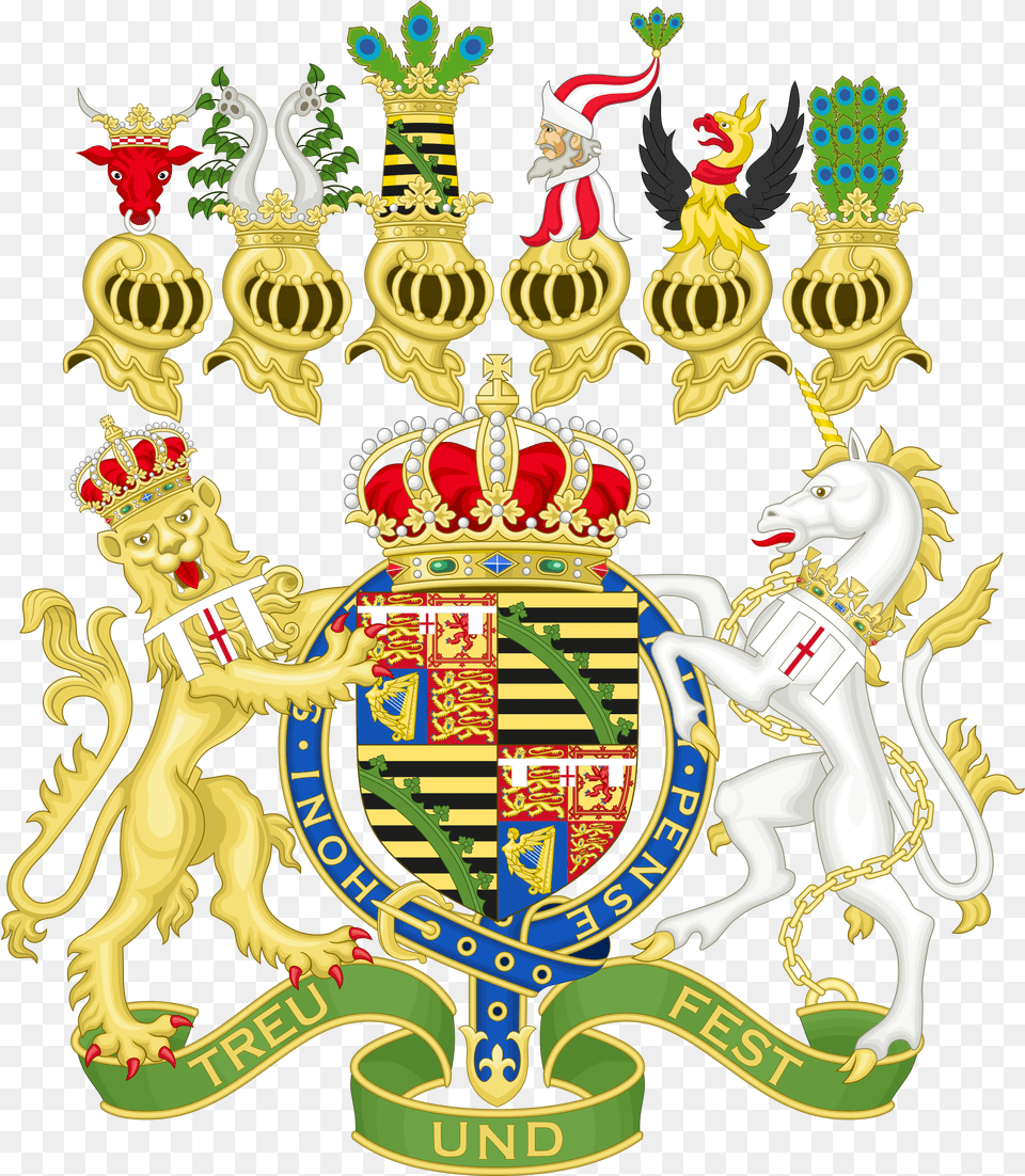 Saxe Coburg Gotha Coat Of Arms, Emblem, Symbol, Logo, Baby Free Png