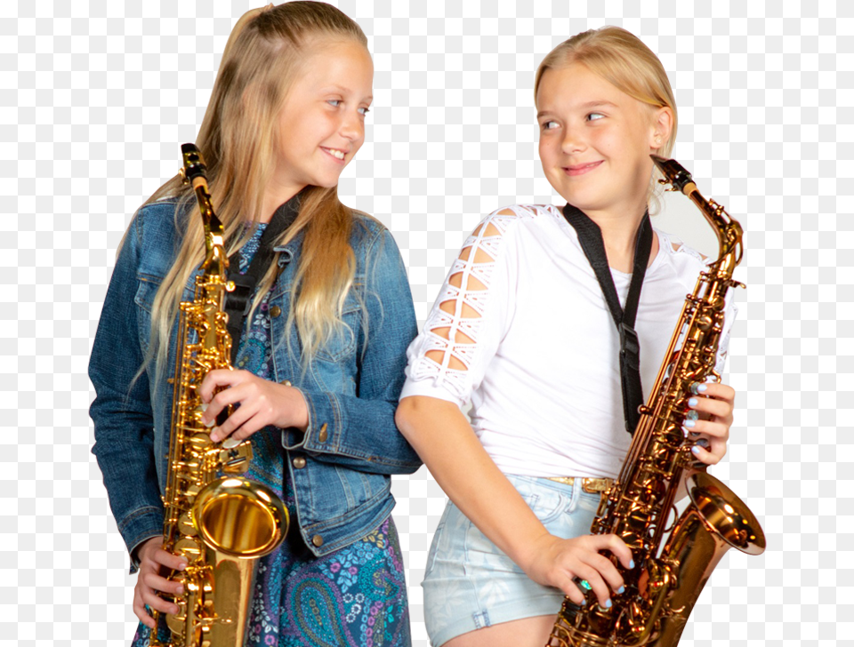 Saxophone, Person, Teen, Female, Girl Free Transparent Png