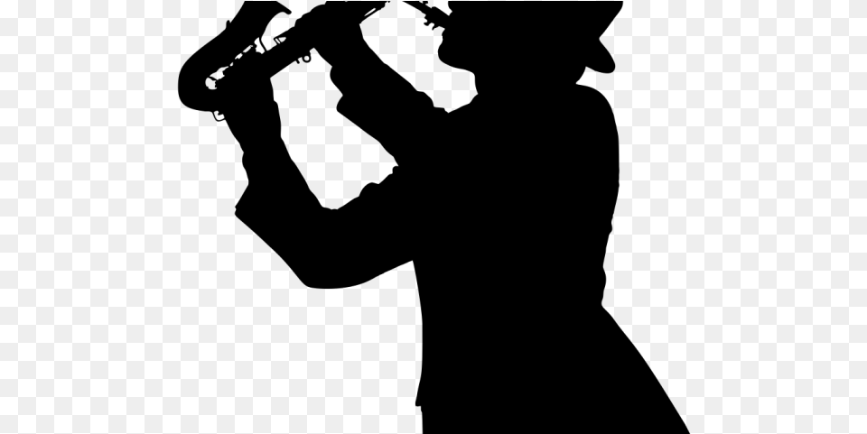 Saxophone Clipart Clip Art Trumpet Silhouette, Gray Png