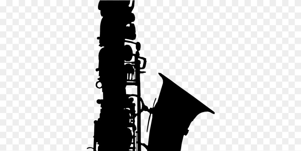 Saxophone Clipart Silhouette Saxophone Silhouette Clip Art, Gray Png Image