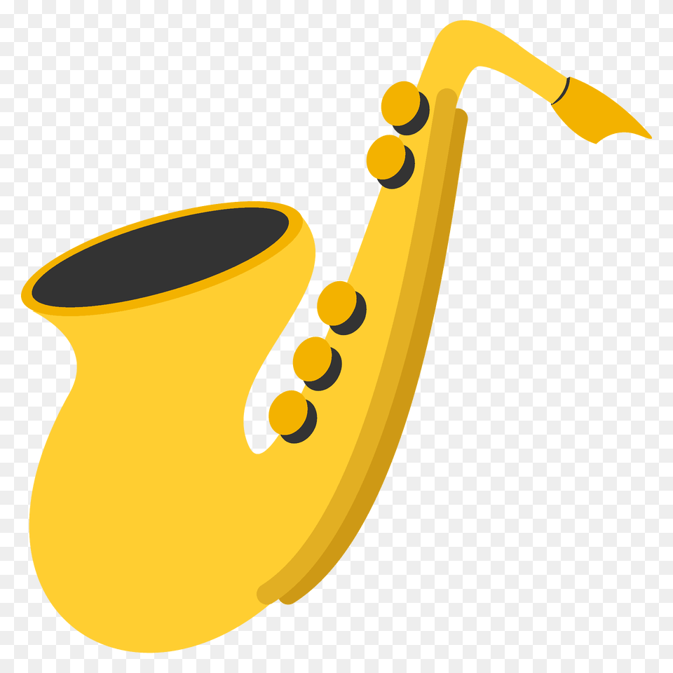 Saxophone Emoji Clipart, Musical Instrument, Smoke Pipe Png Image