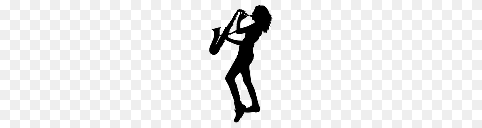 Saxophone Graphics To Download, Gray Png