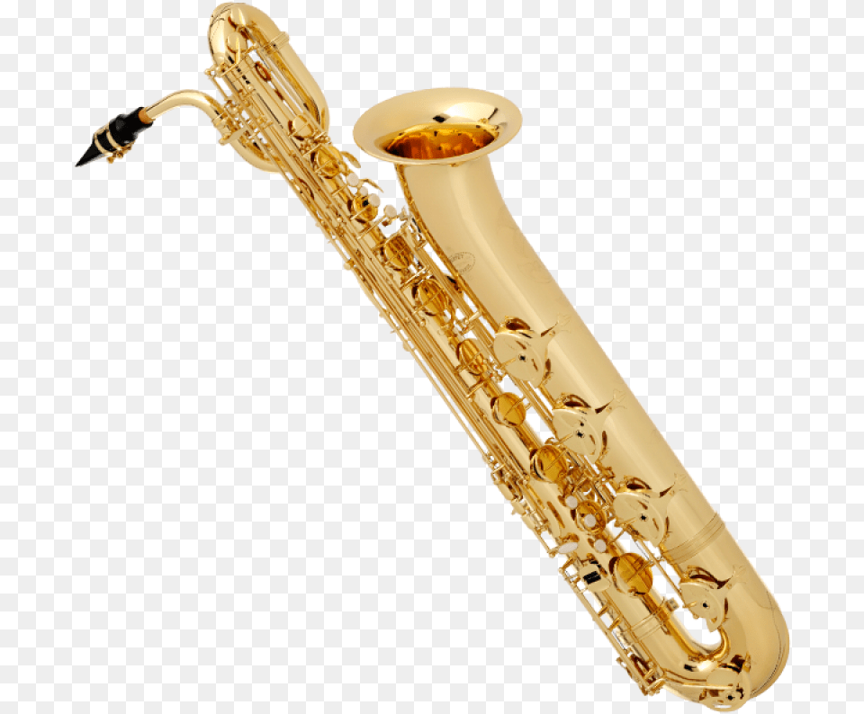 Saxophone Bari Sax Transparent Background, Musical Instrument, Smoke Pipe Png Image