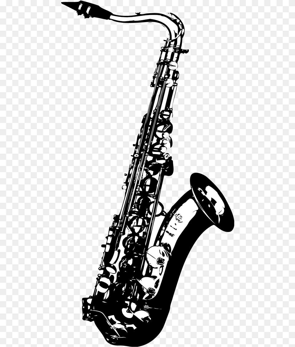 Saxophone Music Svg Vector Clip Art Svg Tenor Saxophone Transparent Background, Musical Instrument Png