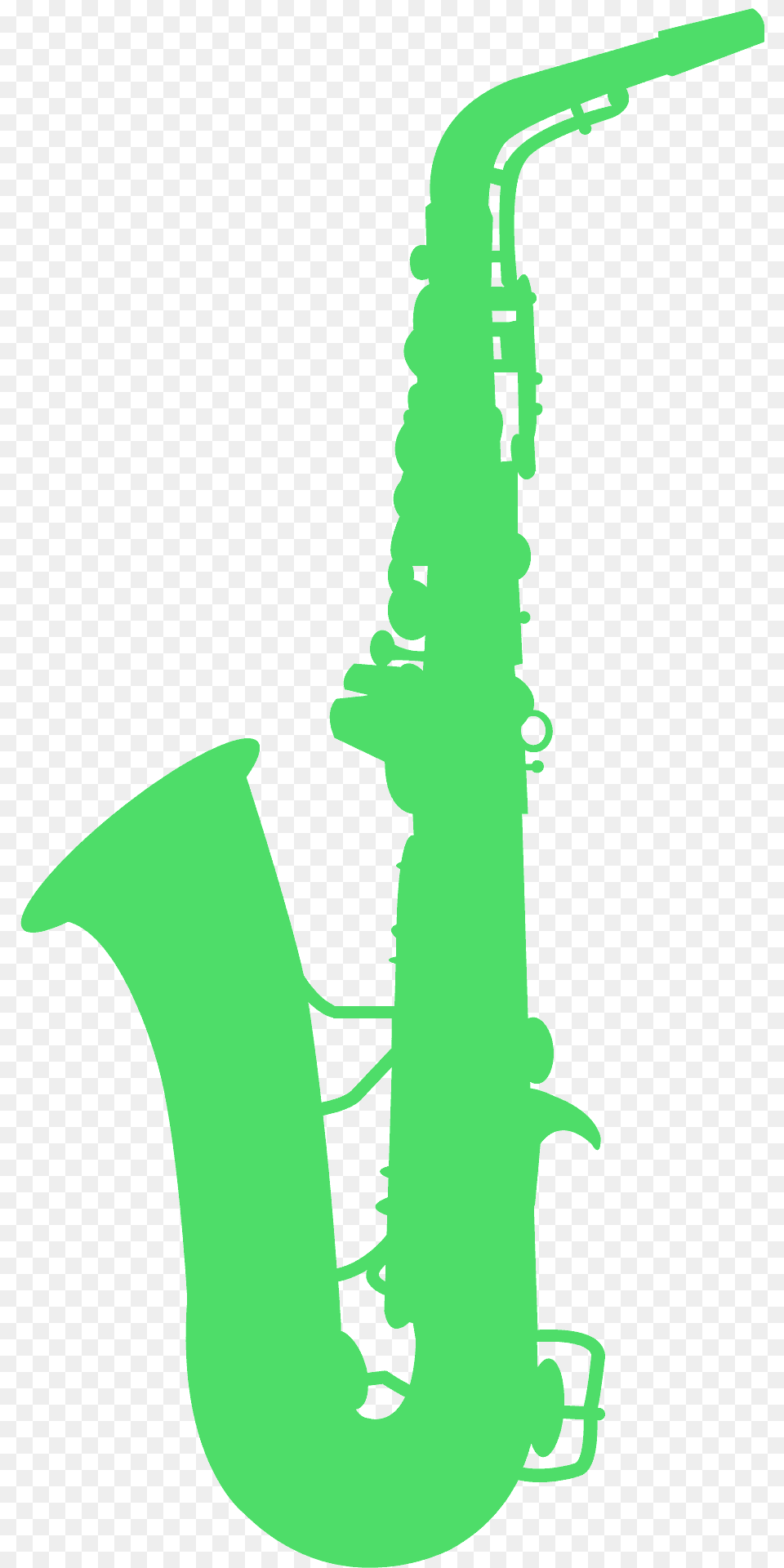 Saxophone Silhouette, Musical Instrument, Smoke Pipe Png Image