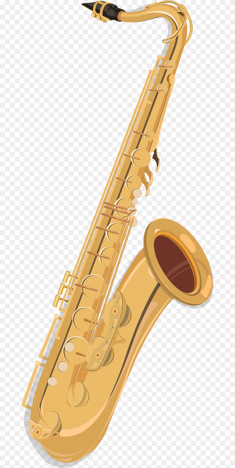 Saxophone Vector Drawing Cartoon Saxophone, Musical Instrument, Dynamite, Weapon Png Image