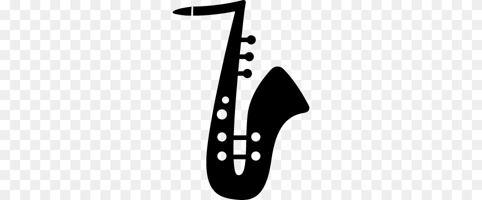 Saxophone With White Detailing Vectors Logos Icons, Gray Free Png