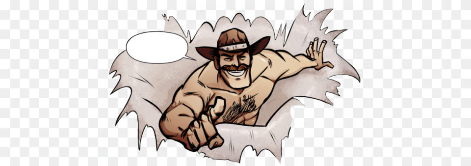 Saxton Hale For All Your Saxton Cartoon, Book, Comics, Publication, Baby Free Png