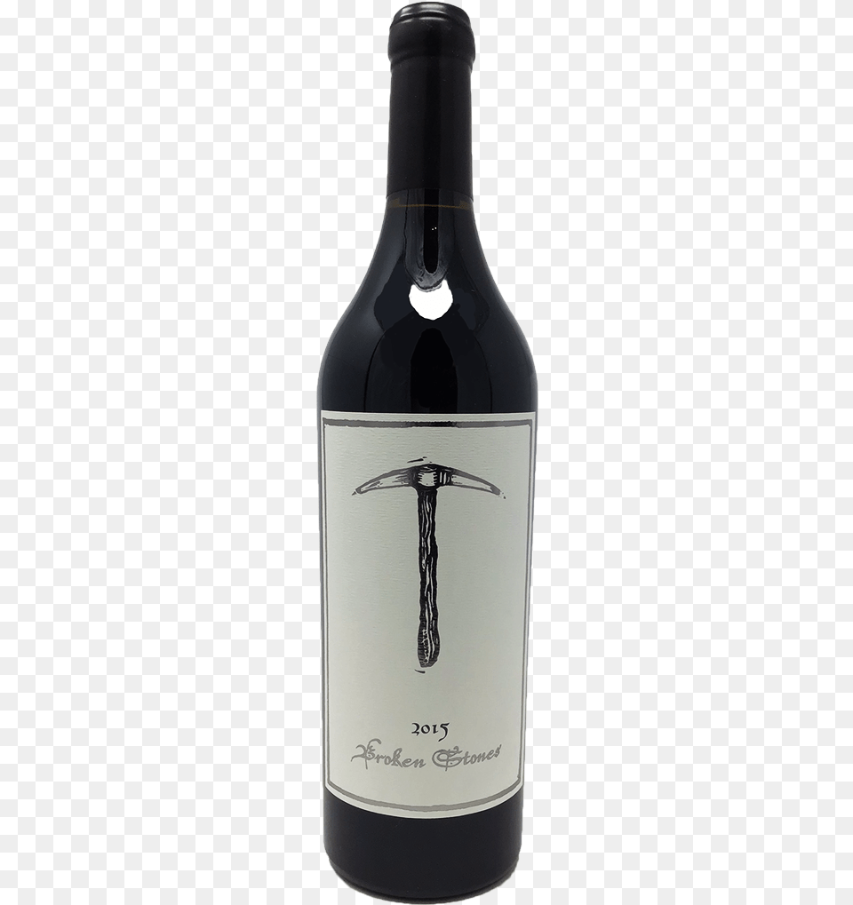 Saxum Broken Stones Ca Rhone Rangers 2015class Glass Bottle, Alcohol, Wine, Liquor, Beverage Png