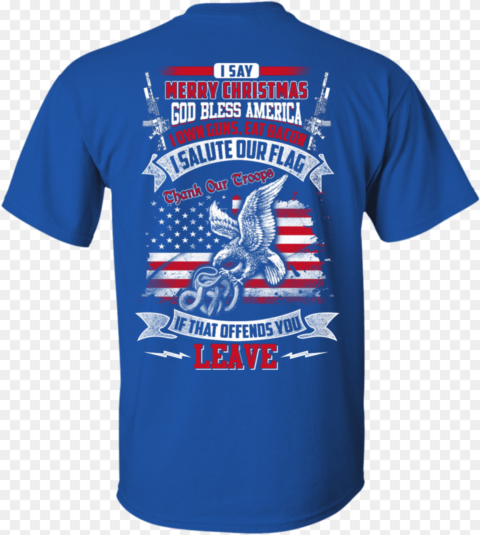 Say Merry Christmas God Bless America, Clothing, Shirt, T-shirt, Person Free Png Download