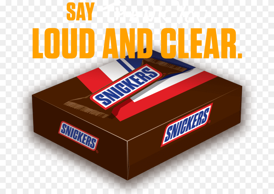 Say Thanks With Snickers Snickers, First Aid, Food, Sweets, Box Free Transparent Png
