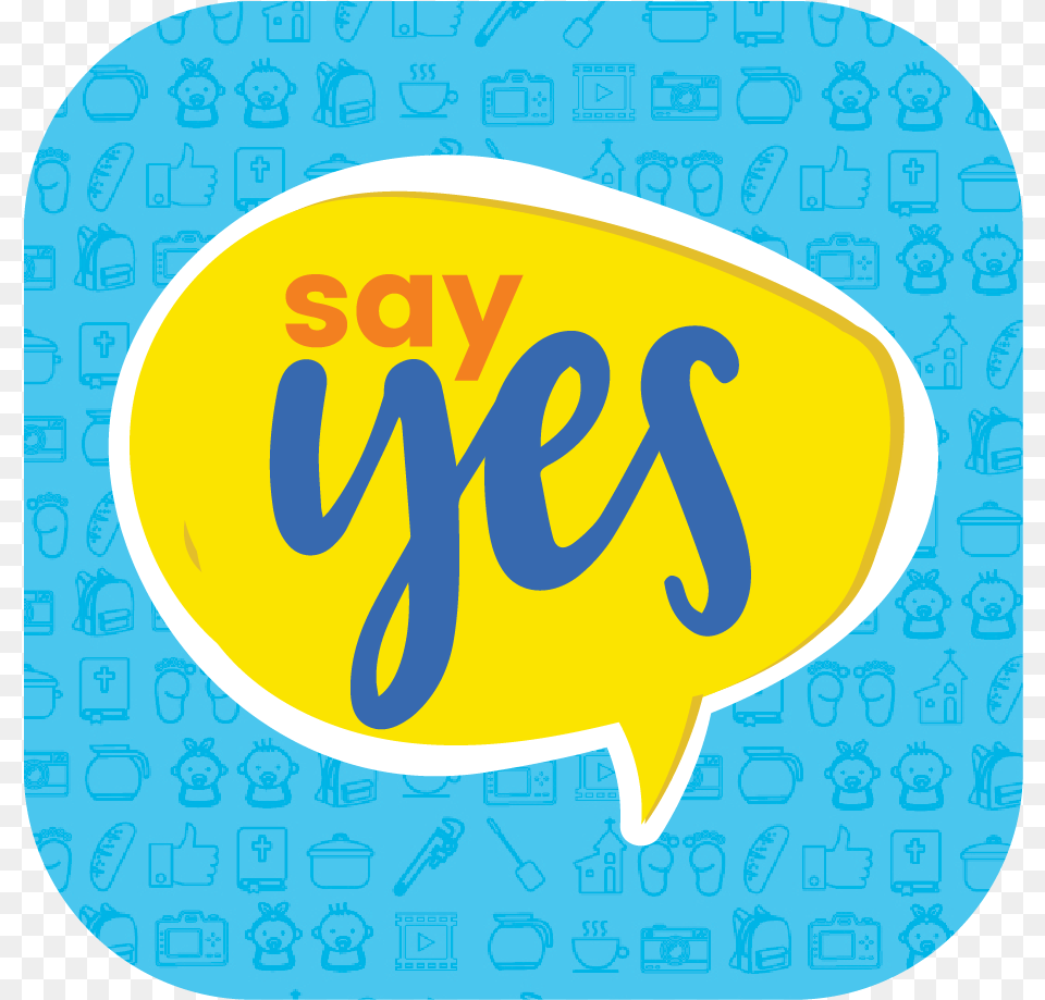 Say Yes To Serving, Sticker, Logo Free Transparent Png