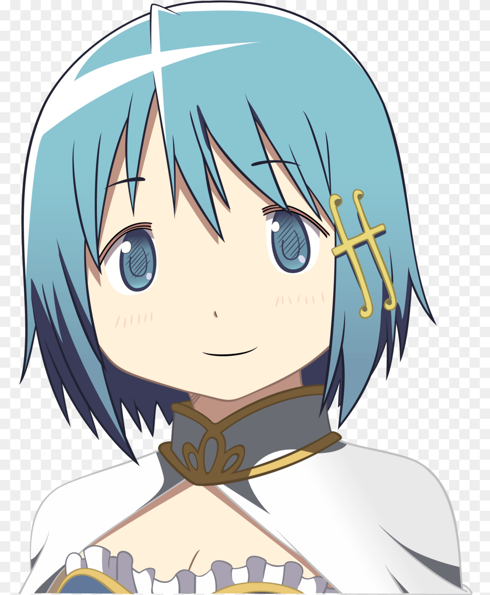 Sayaka Miki Madoka Magica Rebellion Madoka Magica Sayaka Face, Book, Comics, Publication, Baby Free Png Download