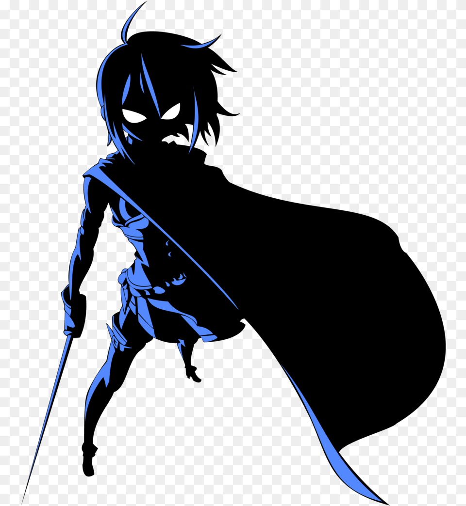 Sayaka Silhouette Vector By Saioul Anime Girl Silhouette, Adult, Female, Person, Woman Free Png Download