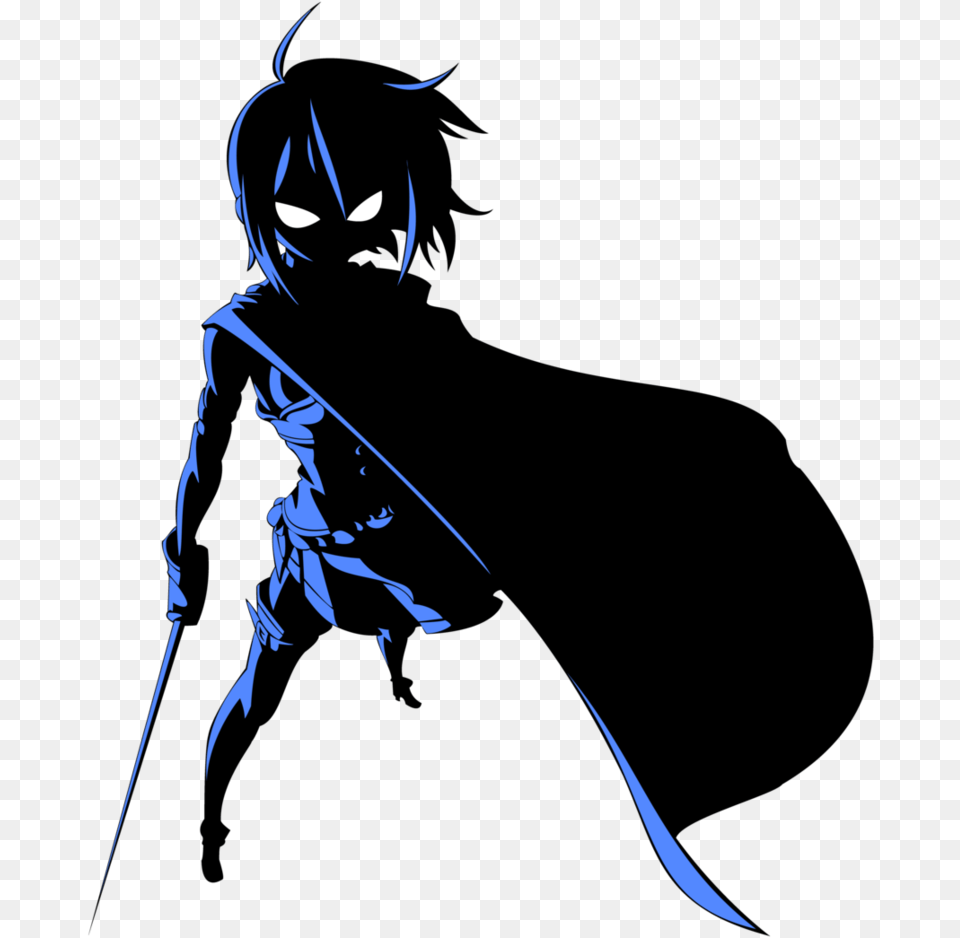 Sayaka Silhouette Vector By Saioul Anime Girl Silhouette Transparent Background, Adult, Female, Person, Woman Png Image