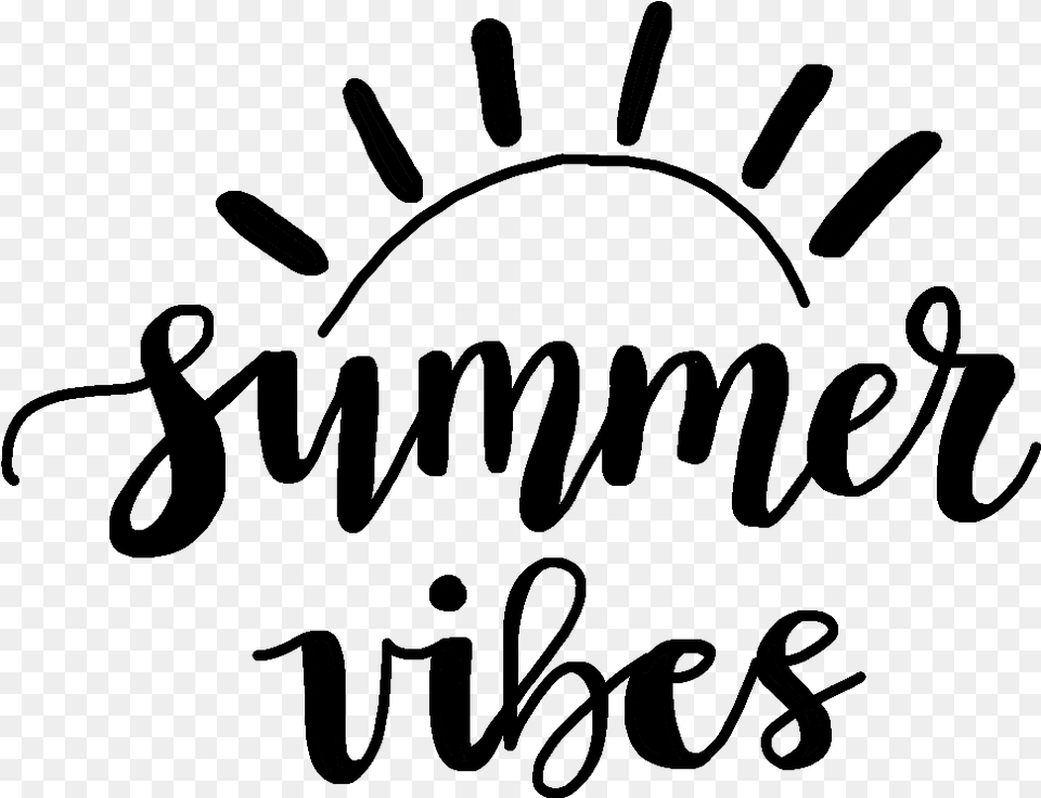 Saying Clipart Summer Vibes Background, Gray Png Image
