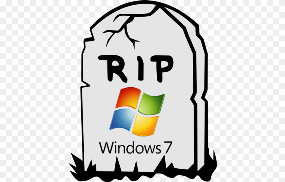 Saying Goodbye To Windows 7 Rip Windows 7 End Of Life, Logo, Ammunition, Grenade, Weapon Free Transparent Png