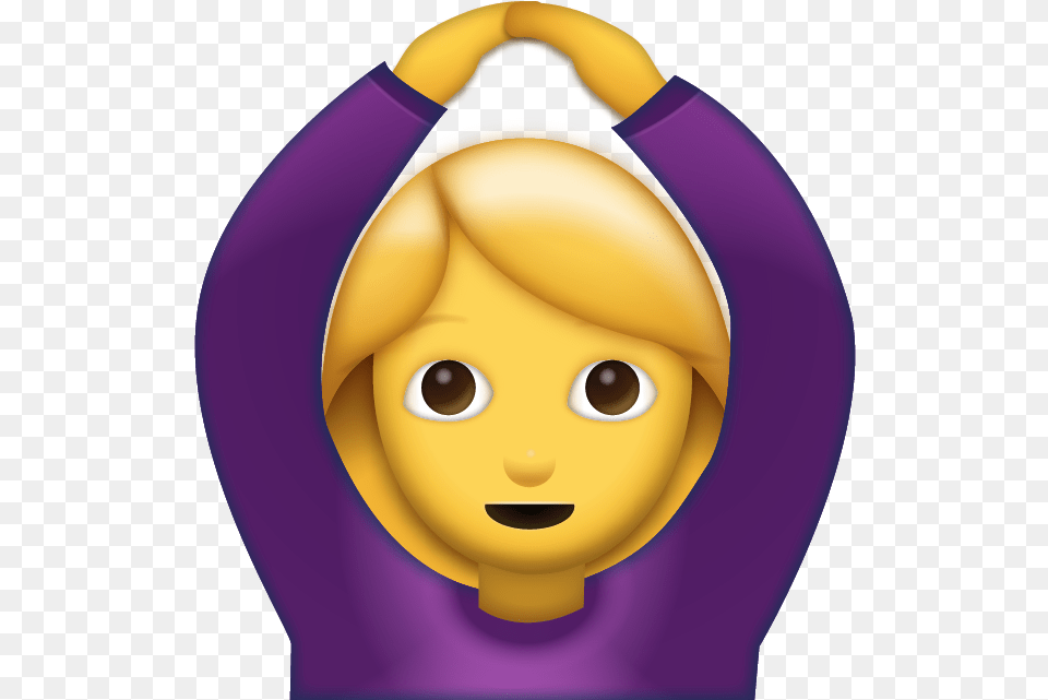 Saying Yes Emoji Clipart Hands Above Head Emoji, Bag Free Png Download