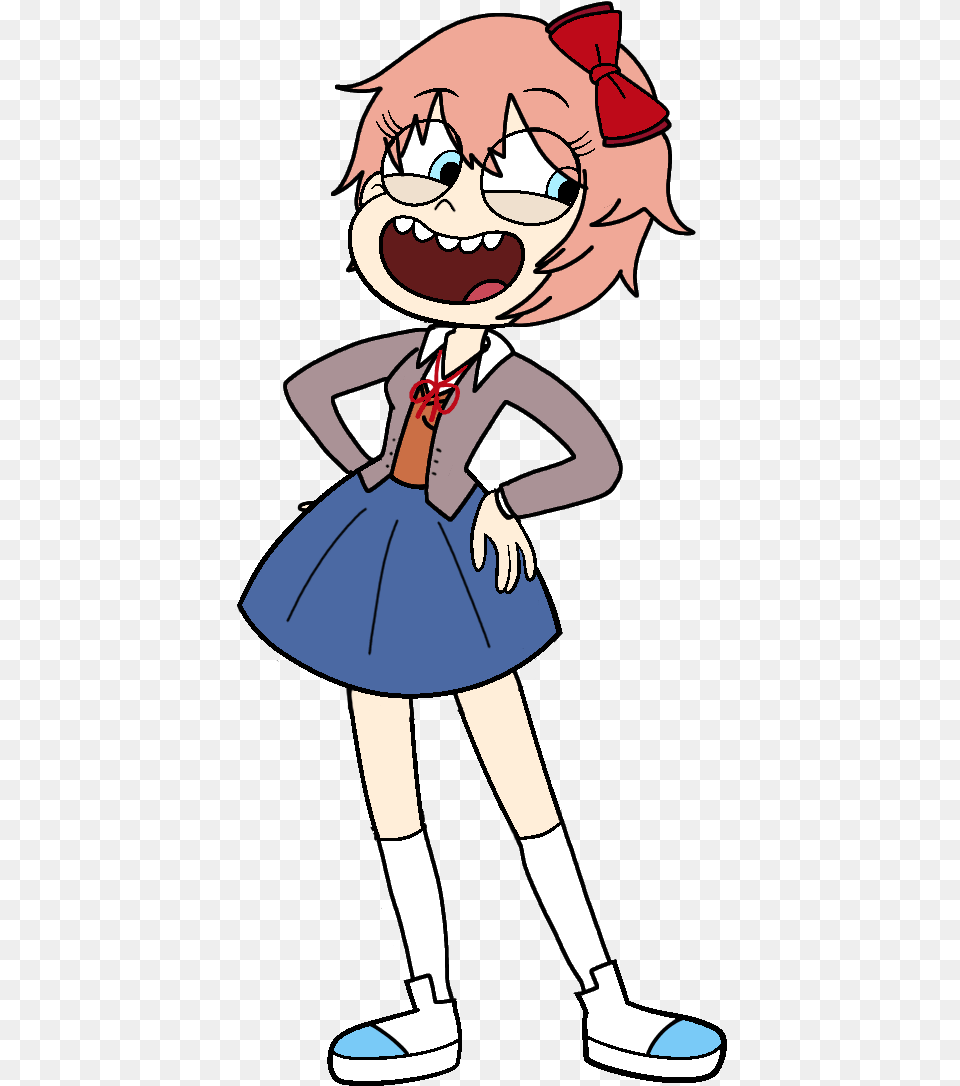 Sayori In Style Of Star Vs The Forces Evil Vector Edit Kelly Star Vs Evil Forces, Book, Comics, Publication, Person Png Image