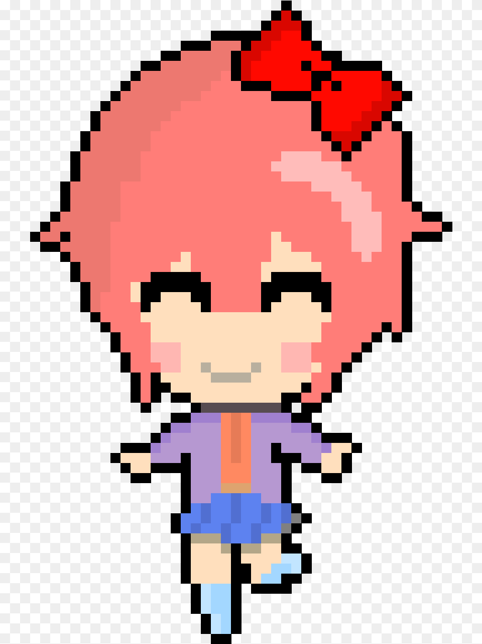 Sayori Pixel Art Circle, Toy Png