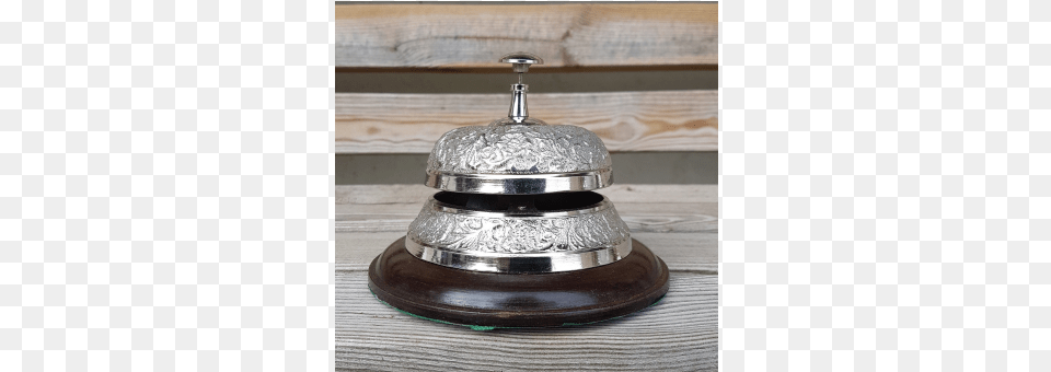 Sb 272 Aluminium Embossed Design Desk Bell Nickel Plated Antique, Smoke Pipe Free Png Download