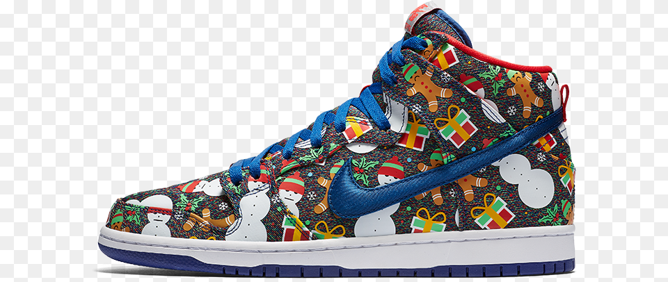 Sb Dunks Ugly Christmas Sweater, Clothing, Footwear, Shoe, Sneaker Free Transparent Png