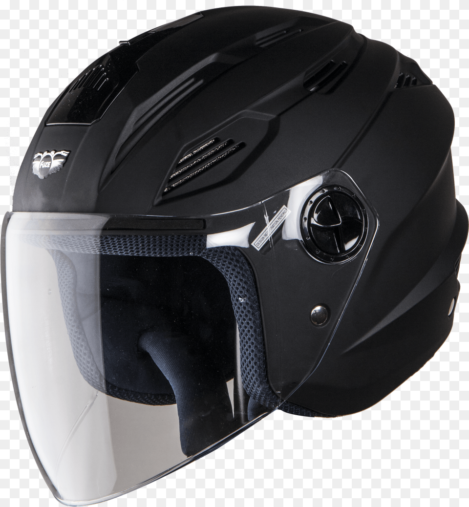 Sba 6 Fuze Mat Black Motorcycle Helmet Png Image