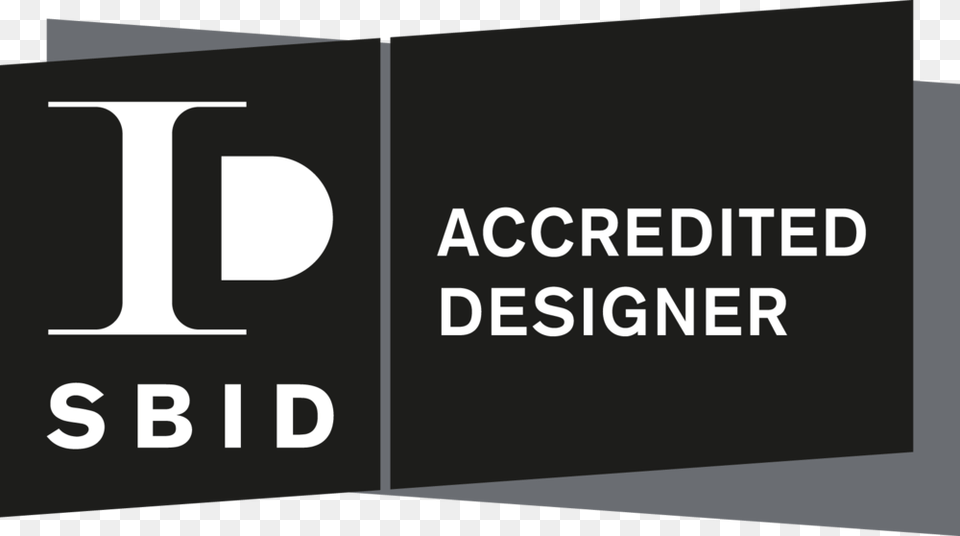 Sbid Accredited Designer Logo Landscape Black Grey, Text Free Transparent Png