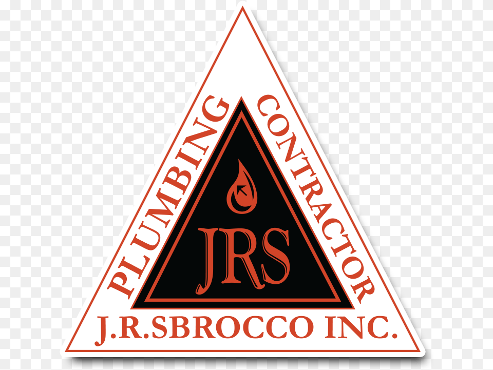 Sbrocco Plumbing Inc Sign, Triangle, Symbol Png Image